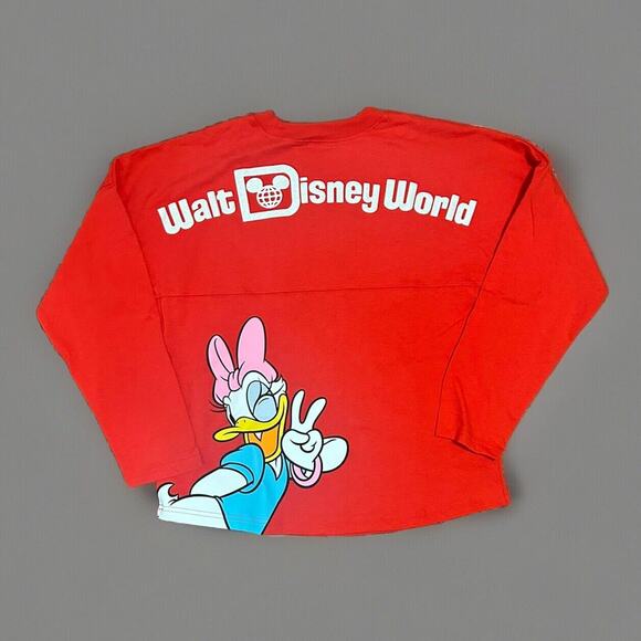 Disney parks Minnie Mouse Daisy Duck Red Spirit Jersey kids Xtra large NWT - Picture 1 of 7
